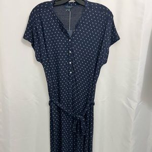 Lucky Brand Navy Print Casual Dress